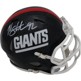 Michael Strahan Signed New York Giants Mini Helmet TB BAS 46064