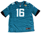 TREVOR LAWRENCE SIGNED JACKSONVILLE JAGUARS #16 TEAL NIKE JERSEY FANATICS