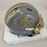 RICKY PEARSALL SIGNED SAN FRANCISCO 49ERS SLATE SPEED MINI HELMET BECKETT QR