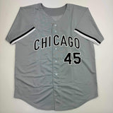 Autographed/Signed Garrett Crochet Chicago Grey Baseball Jersey Beckett BAS COA