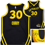 WARRIORS STEPHEN CURRY AUTOGRAPHED NIKE JERSEY 48 WARDELL BECKETT 234085