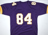 Randy Moss Autographed Purple Pro Style Jersey - Beckett W Hologram *Black *8