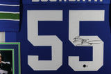 BRIAN BOSWORTH (Seahawks blue SKYLINE) Signed Autographed Framed Jersey Beckett