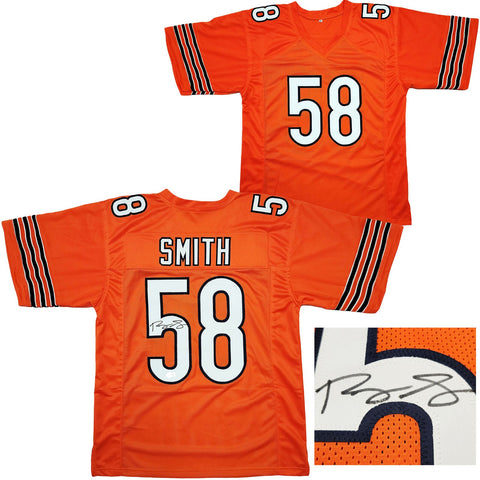 CHICAGO BEARS ROQUAN SMITH AUTOGRAPHED ORANGE JERSEY BECKETT BAS QR 203020