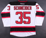 Cory Schneider Signed Devils Reebok NHL Jersey (Beckett) New Jersey Goal Tender