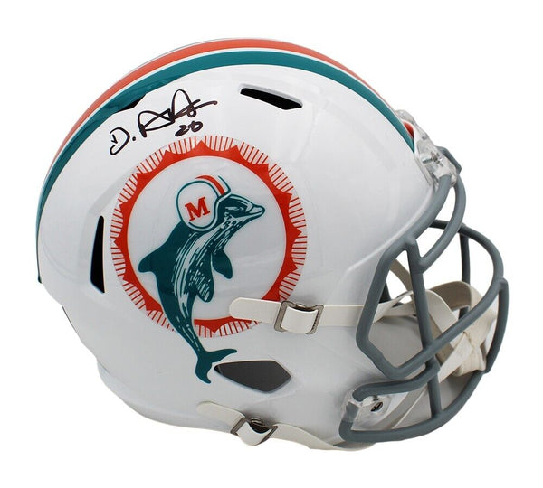 Devon Achane Signed Miami Dolphins Speed Full Size 1972 Throwback NFL Helmet