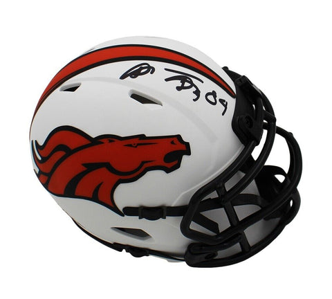 Shannon Sharpe Signed Denver Broncos Speed Lunar NFL Mini Helmet