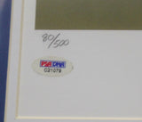 Johnny Unitas Autographed Signed Framed 25x32 Lithograph Colts PSA/DNA C21079