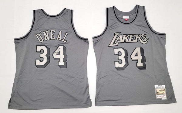 Shaquille O'Neal Signed LA Lakers 1996-97 M&N Metal Works Jersey PSA/DNA ITP