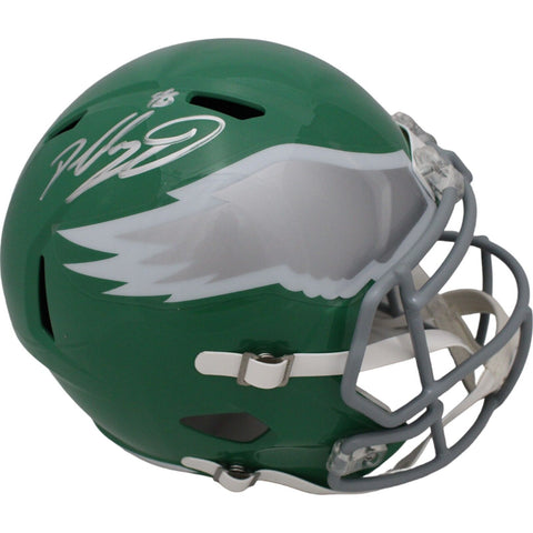 Dallas Goedert Autographed/Signed Philadelphia Eagles Kelly F/S Helmet FAN 45787