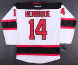 Adam Henrique Signed Devils Jersey (Beckett COA) 2008 New Jersey Draft Pick