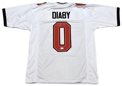 YAYA DIABY AUTOGRAPHED TAMPA BAY BUCCANEERS BUCS #0 WHITE JERSEY BECKETT