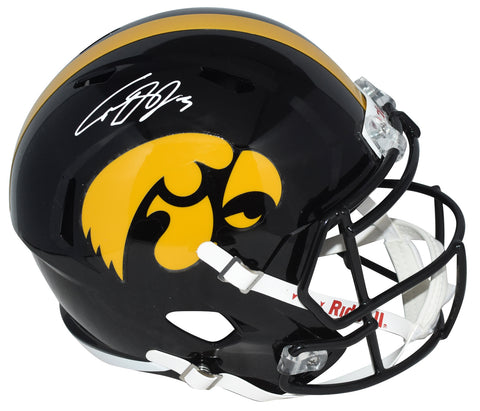 COOPER DEJEAN AUTOGRAPHED IOWA HAWKEYES FULL SIZE SPEED HELMET FANATICS
