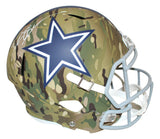 Deion Sanders Autographed Dallas Cowboys F/S Camo Speed Helmet BAS 31357