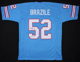 Robert Brazile Signed Houston Oilers Jersey Inscribed "HOF 18" (JSA COA)