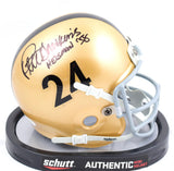 Pete Dawkins Signed Army Black Knights Schutt Mini Helmet W/ H-1958- JSA W