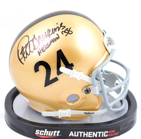 Pete Dawkins Signed Army Black Knights Schutt Mini Helmet W/ H-1958- JSA W