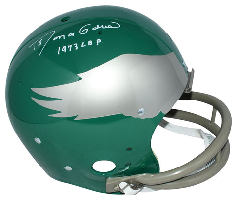 ROMAN GABRIEL SIGNED PHILADELPHIA EAGLES FULL SIZE THROWBACK TK HELMET JSA