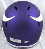 Jordan Addison Autographed Minnesota Vikings F/S Speed Helmet-Beckett W Hologram