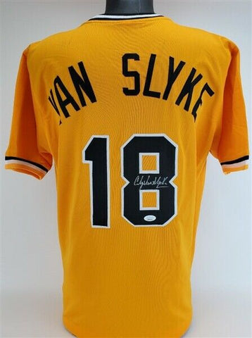 Andy Van Slyke Signed Pittsburgh Pirates Jersey (JSA COA) 3xAll Star Outfielder