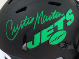 Curtis Martin Autographed NY Jets Eclipse Mini Helmet- PSA/DNA *Green