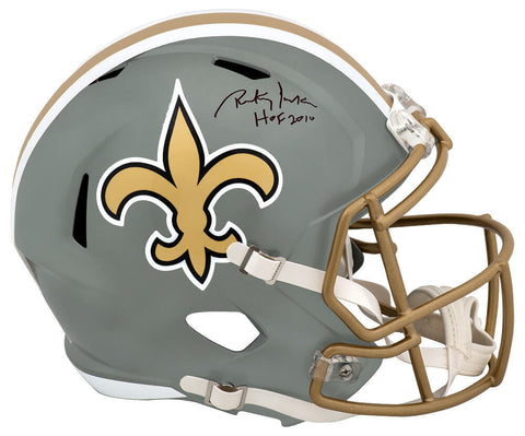 Rickey Jackson Signed Saints FLASH Riddell F/S Rep Helmet w/HOF 2010 - (SS COA)