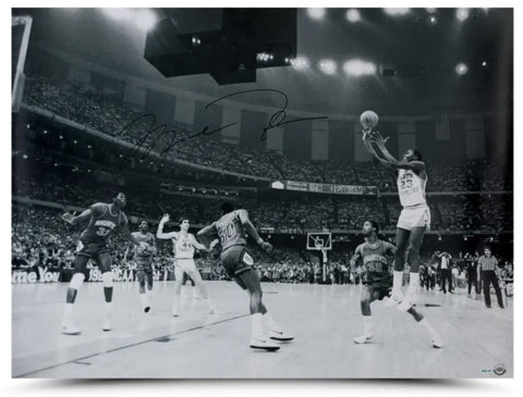 Michael Jordan Autographed UNC Championship Shot 30" x 40" Photo UDA