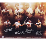 Multi Signed Atlanta Braves Unframed 16x20 Photo - Murphy, Jones, Sheffield, Jus