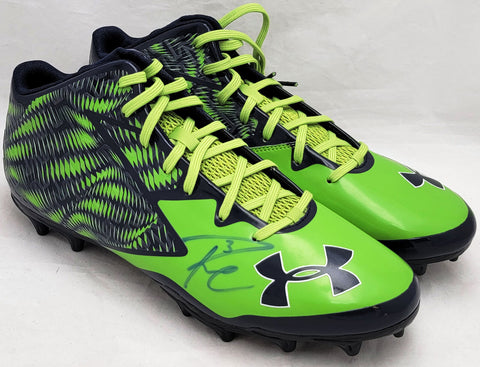 Russell Wilson Autographed Under Armor Cleats Seahawks 12.5 (Bleeding) RW 42151