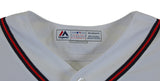 Braves Deion Sanders Authentic Signed White Majestic Coolbase Jersey BAS Witness