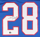 James Cook Signed Bills Jersey (Beckett) Buffalo 2022 2nd Rnd Pk / Univ. Georgia