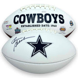 Roger Staubach Autographed Signed Dallas Cowboys Logo Football - JSA