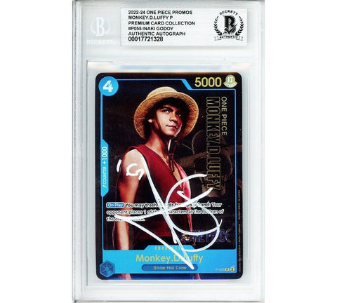 Inaki Godoy Signed One Piece P-055 Monkey D. Luffy Live Action Edition Game Card