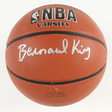 Bernard King Signed NBA Basketball (JSA COA) 4x NBA All Star Knicks, Nets, Jazz