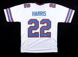 Damien Harris Signed Bills Jersey (Beckett) Buffalo's Top Running Back 2023