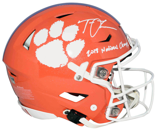 TREVOR LAWRENCE SIGNED CLEMSON TIGERS AUTHENTIC SPEEDFLEX HELMET W/ 2018 CHAMPS