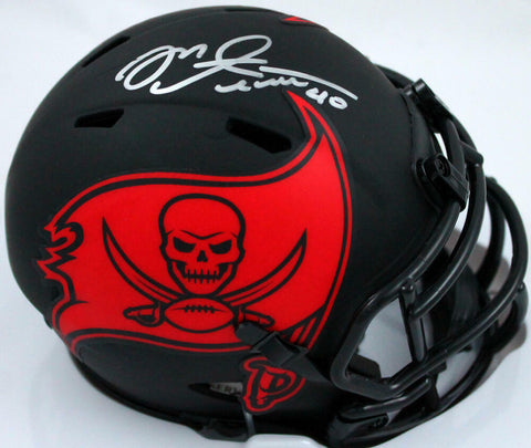 Mike Alstott Autographed Tampa Bay Buccaneers Eclipse Speed Mini Helmet-BAW Holo