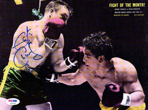 George Chuvalo Autographed Signed Magazine Page Photo PSA/DNA #S47345