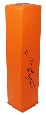 Jamal Lewis RAVENS Signed Orange Endzone Football Pylon - SCHWARTZ COA