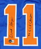 Derek Harper Signed New York Knicks Jersey Inscribed "94 ECF Champs" (Beckett)