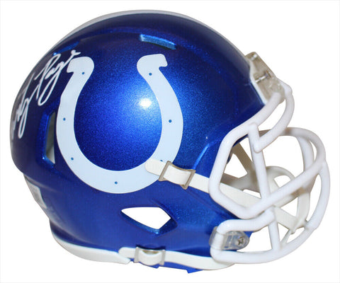 Kwity Paye Autographed Indianapolis Colts Flash Mini Helmet Beckett 38934