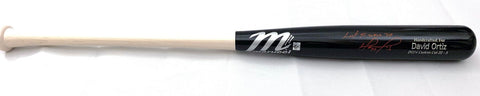 David Ortiz Signed Red Sox Marucci Game Model Bat W/Last To Wear 34 Beckett