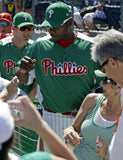 Ryan Howard Signed Philadelphia Phillies Spring St Patrick's Day Jersey (JSA)