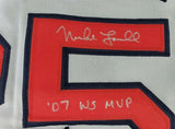 Mike Lowell "07 WS MVP" Signed Boston Red Sox Custom Jersey (JSA Witness COA)