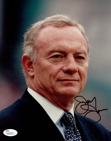 Jerry Jones Autographed/Signed Dallas Cowboys 8x10 Photo JSA 48332