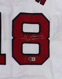 Johnny Damon Signed Boston Custom White Jersey