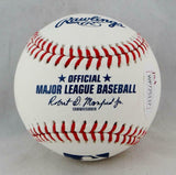 Corbin Bernsen Autographed Rawlings OML Baseball "Dorn" & STMFO - JSA W Auth