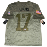 DAVANTE ADAMS SIGNED GREEN BAY PACKERS SALUTE TO SERVICE NIKE LIMITED JERSEY JSA