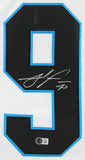 Panthers Julius Peppers Signed White Nike Ltd Framed Jersey w/ Sewn #s BAS Wit