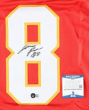 Justyn Ross Signed Kansas City Chiefs Pro Cut Jersey (Beckett COA) Clemson / W.R